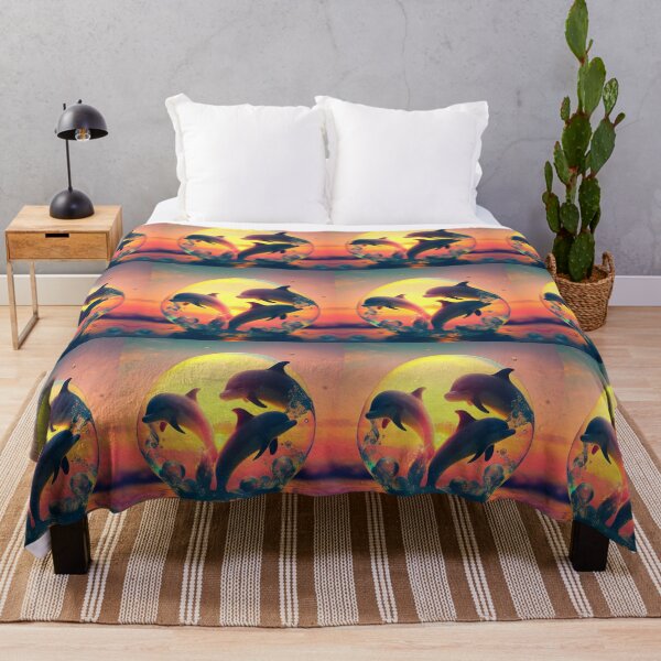 Item preview, colorful dolphins designed and sold by DEMONIZATOR.