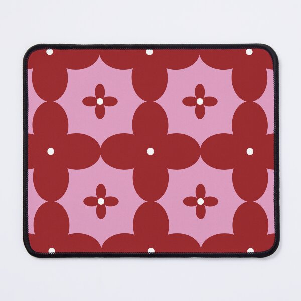 Item preview, Floral Moroccan Bright Red, Pink Tiles Pattern Illustration,Circle Floral, Mediterranean Style designed and sold by Dazzline Designs.