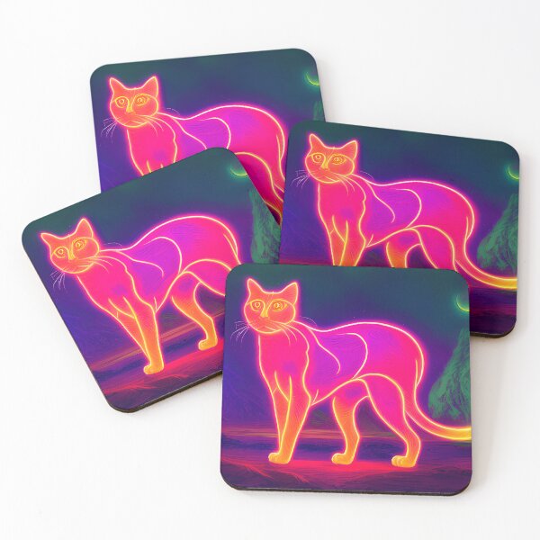 Item preview, Neon Glow Cat designed and sold by toyjesus.