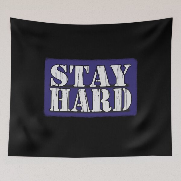 Item preview, Stay Hard. Blue, black, white - fitness, motivational designed and sold by Honest-Quotes.