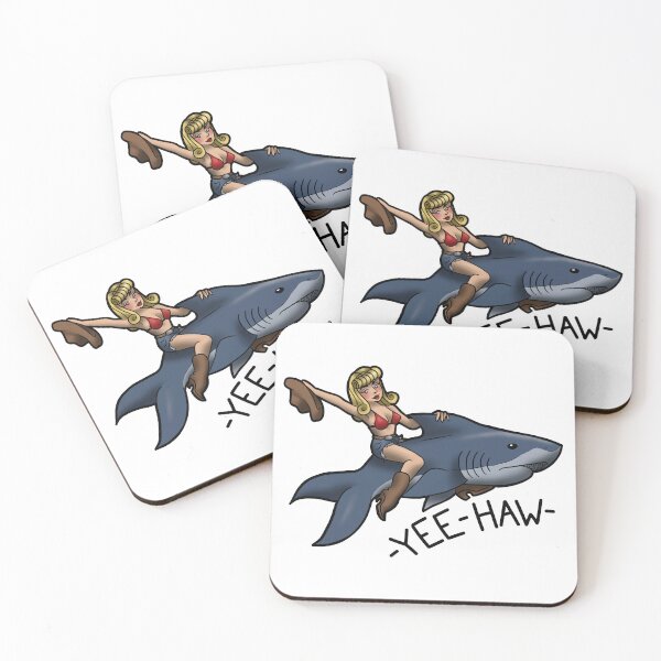 Item preview, Shark Ridin' Cowgirl designed and sold by Xyluxus.