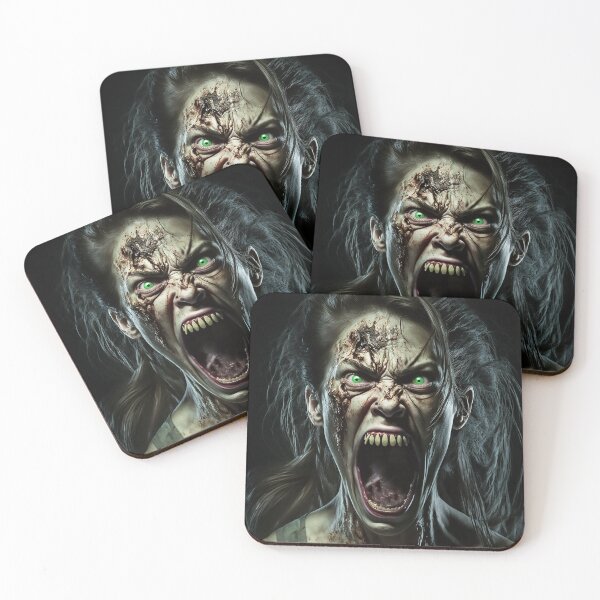 Item preview, Zombie Female Screaming 2 designed and sold by LateNightInn.
