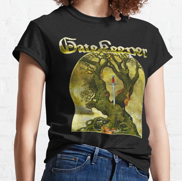 Gatekeeper Grey Maiden Heavy Metal Band T Shirt Riot City Haunt Judas Priest Visigoth Enforcer Satan Traveler Classic T-Shirt