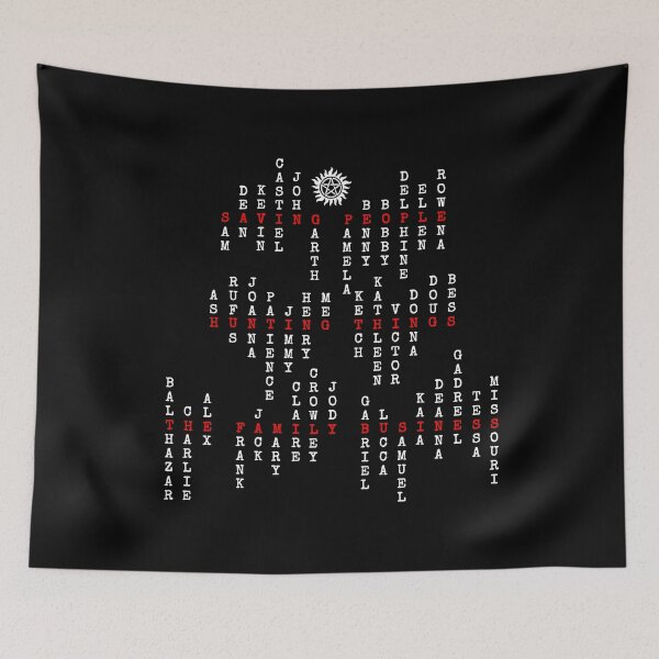 Item preview, Saving people. Hunting things. The family business. v4 designed and sold by yakpaws.