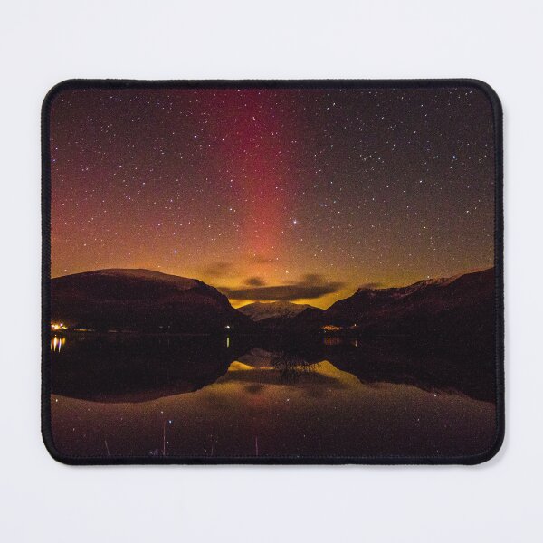 Item preview, Aurora Borealis over Nantlle Lake and Snowdon designed and sold by LluniauDafyddEm.
