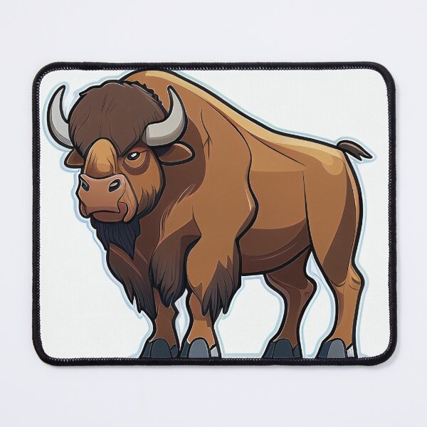 Item preview, Standing large buffalo designed and sold by Neonmountain.