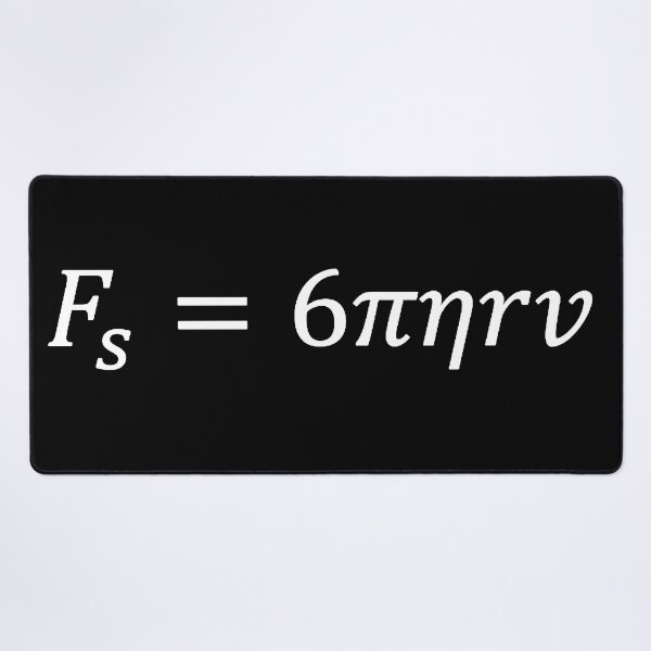 Item preview, stokes law of the drag force, fluid dynamics and physics designed and sold by NoetherSym.