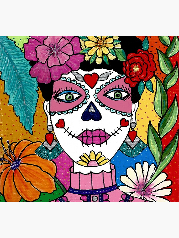 Thumbnail 5 of 5, Socks, Sugar Skull Pink designed and sold by FunkyAdicom.