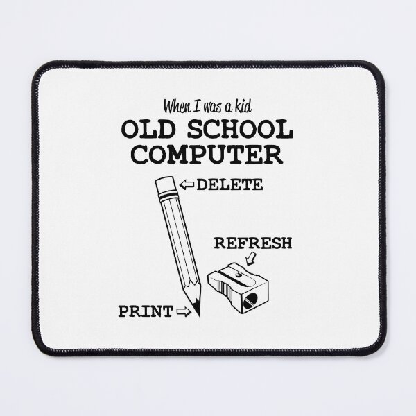 Item preview, old school computer - pencil and sharpener designed and sold by goodtogotees.
