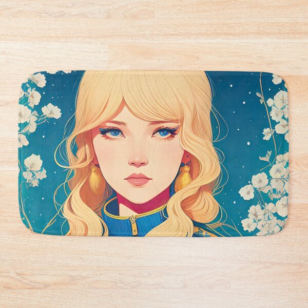 Item preview, Blonde Beauty and White Sakura Flowers designed and sold by FriskyLemur.