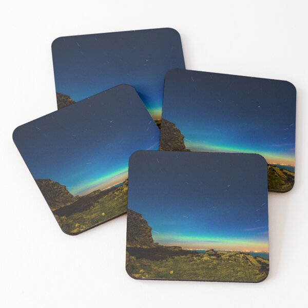 Artikelvorschau, Aurora Borealis und Star Trails über Nordwales entworfen und verkauft von LluniauDafyddEm.