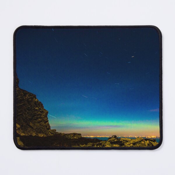 Item preview, Aurora Borealis and Star Trails over North Wales designed and sold by LluniauDafyddEm.
