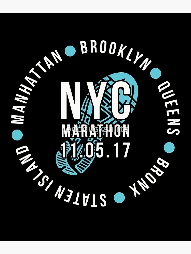 Discover NYC New York City Marathon 2017 Premium Matte Vertical Poster