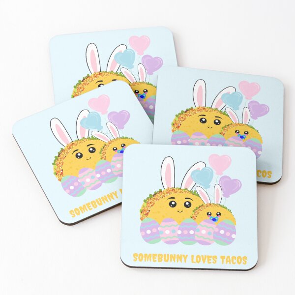 Item preview, Somebunny loves tacos - Cute Baby boy and Dad Easter tacos designed and sold by CuddlyPeas.