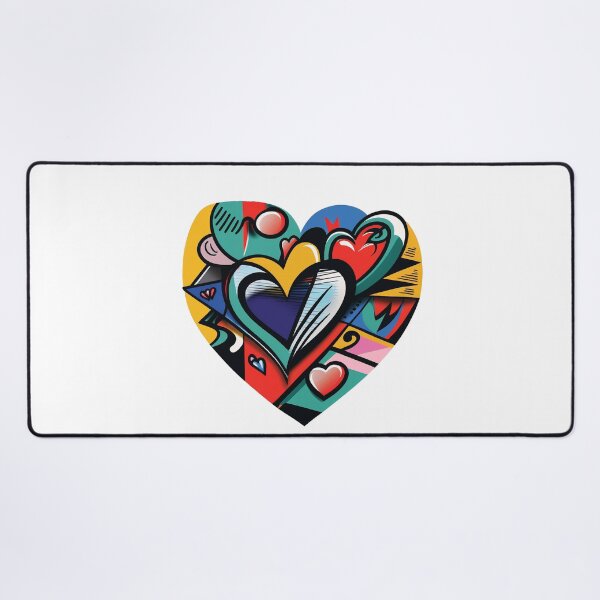 Item preview, Art style colorful heart, fan art designed and sold by GeekLabz.