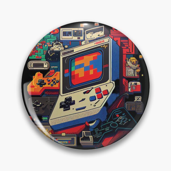 Item preview, 90s Gaming Frenzy Pixel Art Graphics - Classic Video Game Characters designed and sold by delohill.
