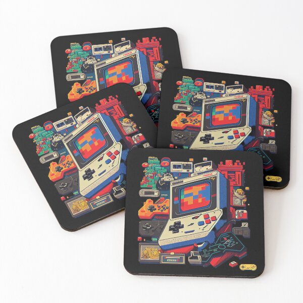 Item preview, 90s Gaming Frenzy Pixel Art Graphics - Classic Video Game Characters designed and sold by delohill.