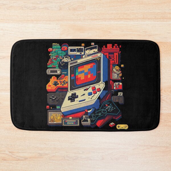 Item preview, 90s Gaming Frenzy Pixel Art Graphics - Classic Video Game Characters designed and sold by delohill.