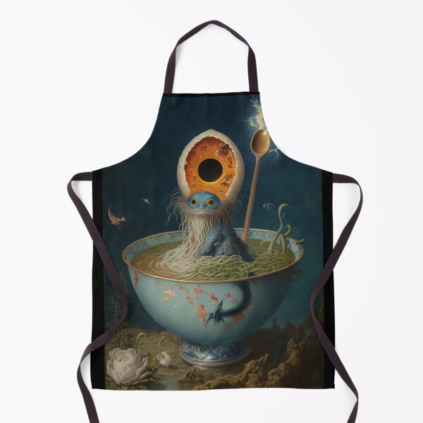 Aperçu de l'œuvre Ramen psychédélique inspiré de Bosch Poster créée et vendue par dragonfruit-art.