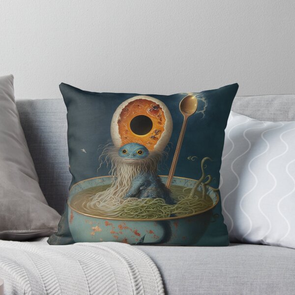 Item preview, Bosch Inspired Psychedelic Ramen Poster designed and sold by dragonfruit-art.
