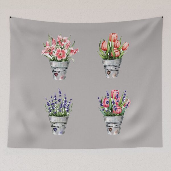 Aperçu de l'œuvre Fleurs aquarelles set 2 créée et vendue par neteor.