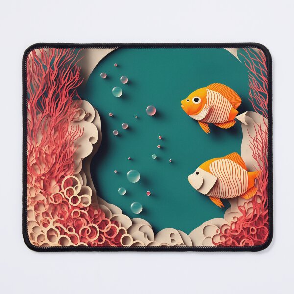 Item preview, Coral Reef Bubbles in Paper art style designed and sold by FormFinder.