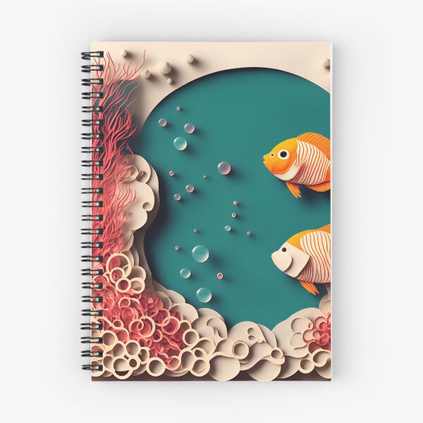 Item preview, Coral Reef Bubbles in Paper art style designed and sold by FormFinder.