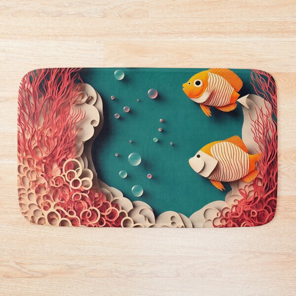 Item preview, Coral Reef Bubbles in Paper art style designed and sold by FormFinder.