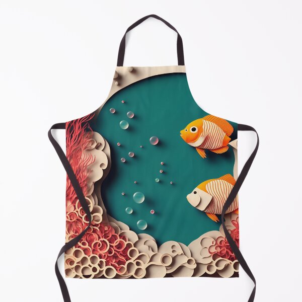 Item preview, Coral Reef Bubbles in Paper art style designed and sold by FormFinder.