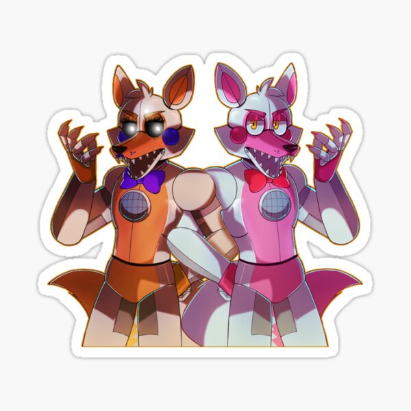 Funtime Foxy And Lolbit Sticker For Sale By Toribit Redbubble