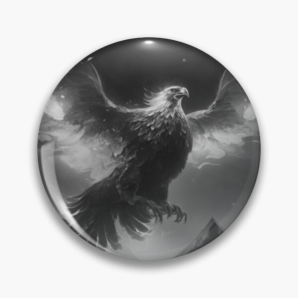 Item preview, Grayscale Fiery Phoenix designed and sold by Healio2.