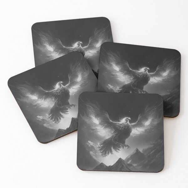 Item preview, Grayscale Fiery Phoenix designed and sold by Healio2.