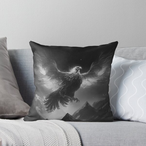 Item preview, Grayscale Fiery Phoenix designed and sold by Healio2.