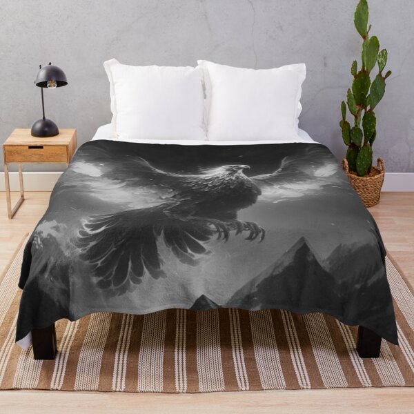 Item preview, Grayscale Fiery Phoenix designed and sold by Healio2.