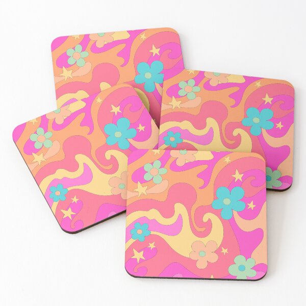Item preview, Flowerchild Colorful Retro Abstract Pattern designed and sold by Arcane Orchid.