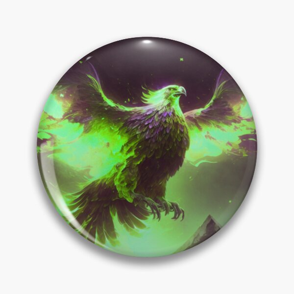 Item preview, Green Fiery Phoenix designed and sold by Healio2.