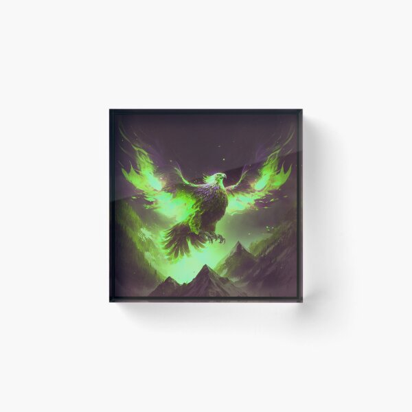 Item preview, Green Fiery Phoenix designed and sold by Healio2.