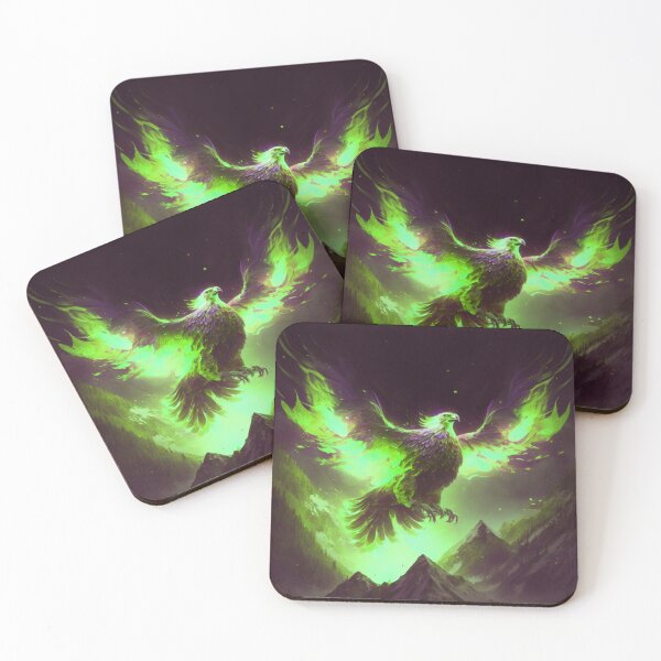 Item preview, Green Fiery Phoenix designed and sold by Healio2.