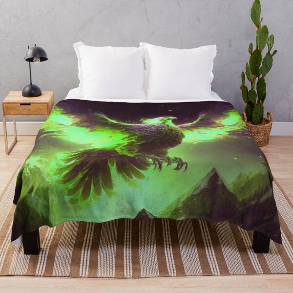 Item preview, Green Fiery Phoenix designed and sold by Healio2.