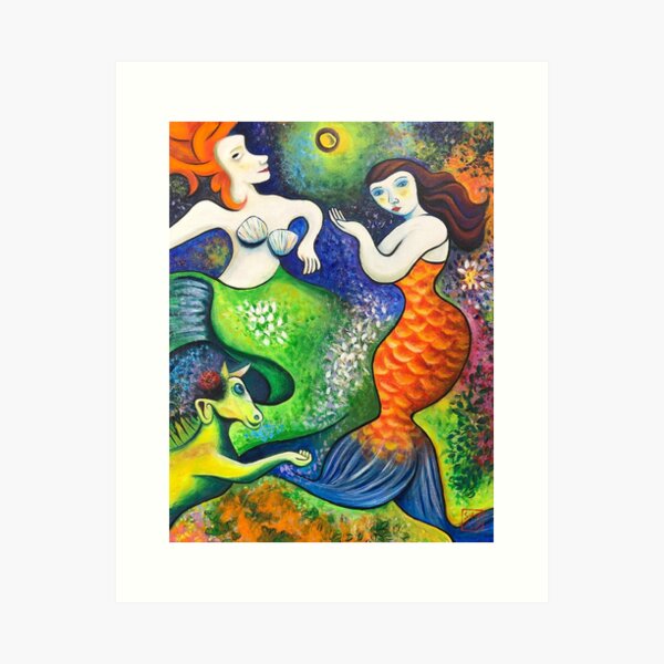 Item preview, Chagall Mermaids designed and sold by DARWIN STEAD.