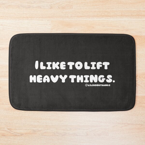 Item preview, I like to lift heavy things, v2a, front | @lilsboobthangs designed and sold by lilsboobthangs.