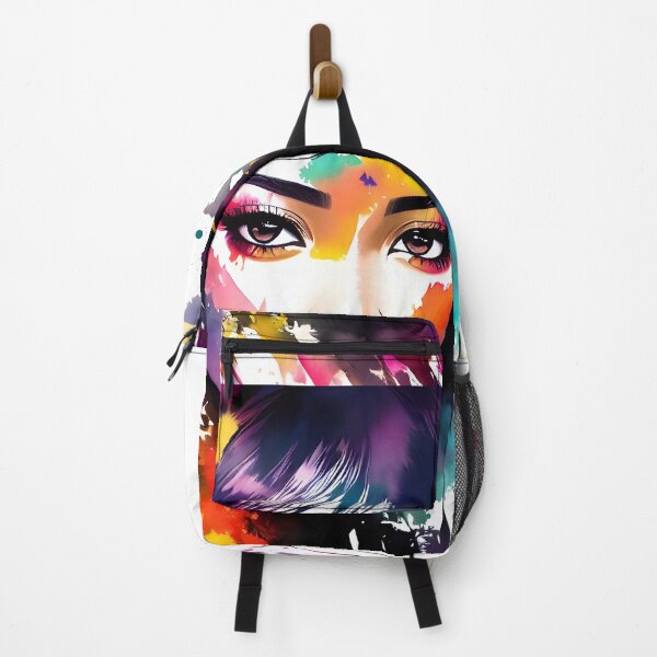 Item preview, Asian-African girl - A.I. watercolor painting designed and sold by VichallanStudio.