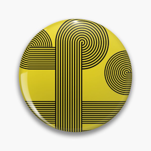 Item preview, spin path on yellow background  abstract modern art designed and sold by dg-apostrophe  ✔ ᵛᵉʳᶦᶠᶦᵉᵈ - ⭐⭐⭐⭐⭐.