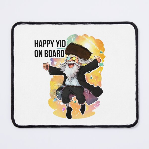 Item preview, Happy Yid On Board - Jewish Car sticker designed and sold by Shmueli Bell.