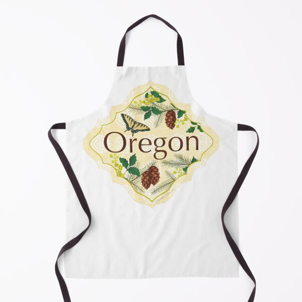 Item preview, Oregon Vinyl Sticker | State Pride | Oregon State Flower Oregon Douglas Fir Tree Swallowtail | US State Collection State Icon Illustration | road trip travel tracker designed and sold by JourneyHomeMade.