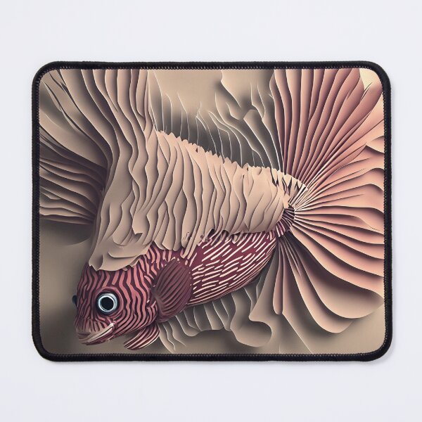 Item preview, Lion Fish in Paper art style designed and sold by FormFinder.