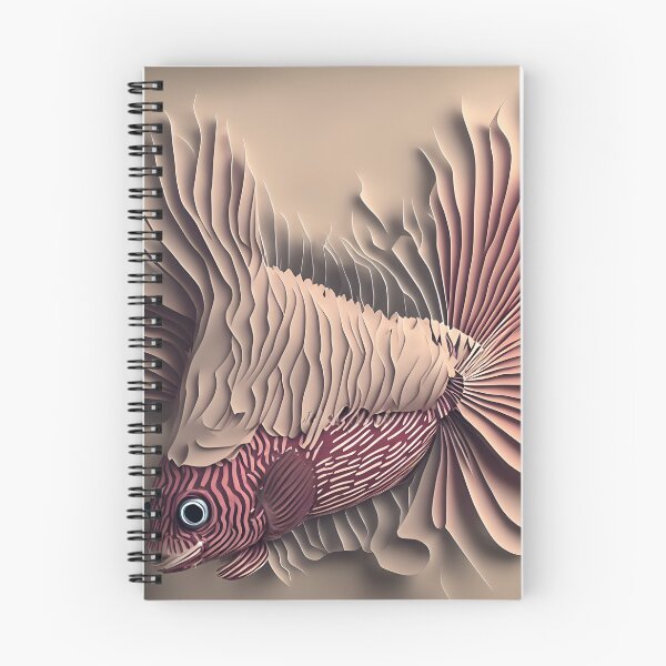 Item preview, Lion Fish in Paper art style designed and sold by FormFinder.