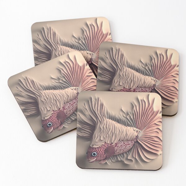 Item preview, Lion Fish in Paper art style designed and sold by FormFinder.
