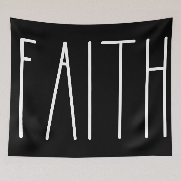 Item preview, Faith White Rae Dunn Inspired Farmhouse designed and sold by FineElephant.