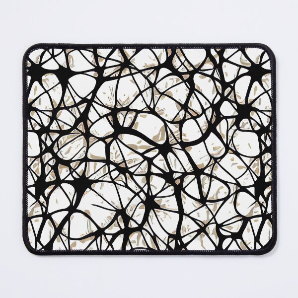 Item preview, Net Neurons brain cells black and white hand drawing designed and sold by YeKnot.
